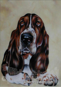 Basset Hound Note Card