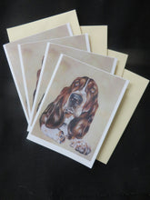 Load image into Gallery viewer, Basset Hound Note Card
