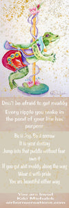 Muddy Frog Carousel Bookmark
