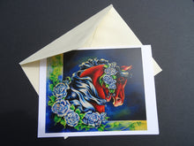 Load image into Gallery viewer, Midnight Rose Note Card
