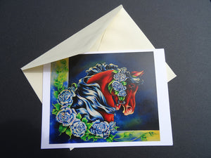 Midnight Rose Note Card