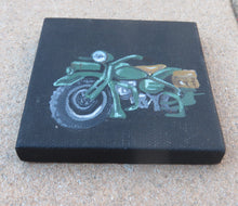 Load image into Gallery viewer, Army Motorcycle - Mini Canvas
