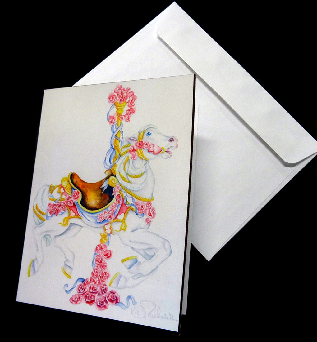 Romace Carousel Note Card
